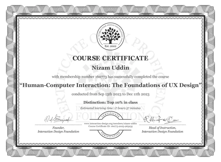 uxui certificate image
