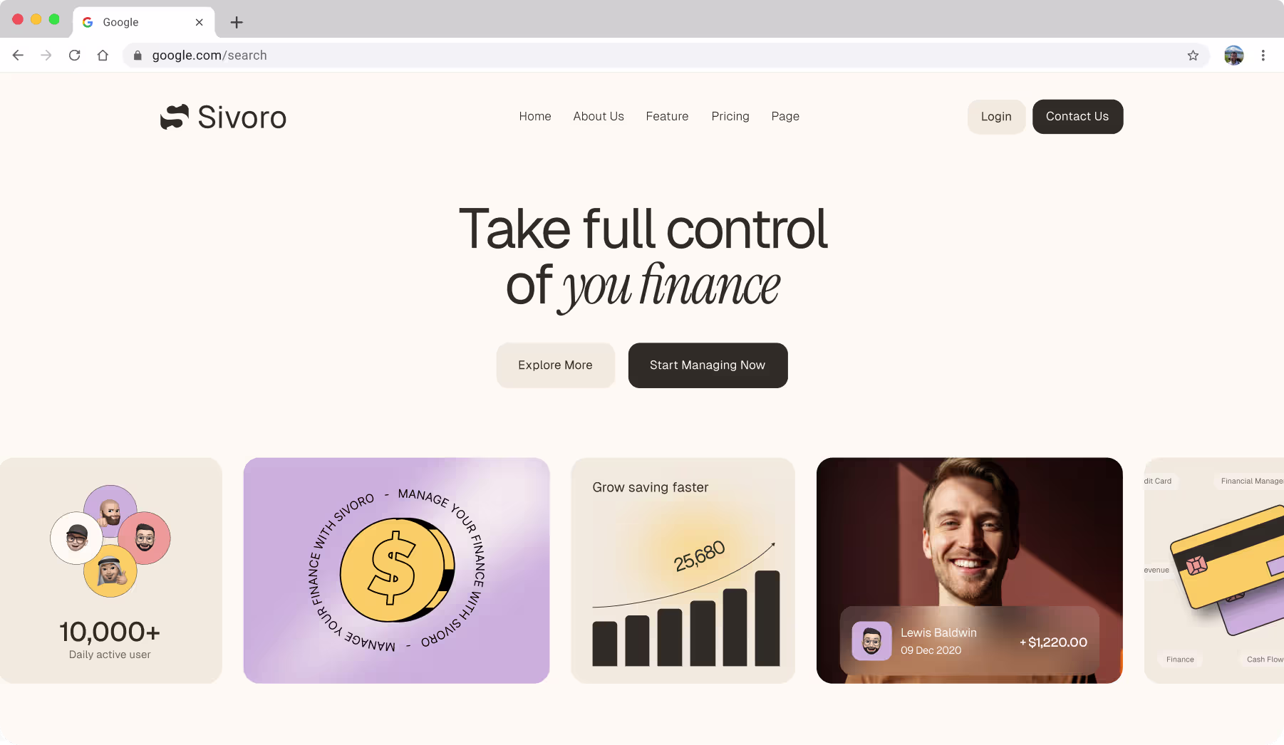 Sivoro Website Design by Nizam Uddin